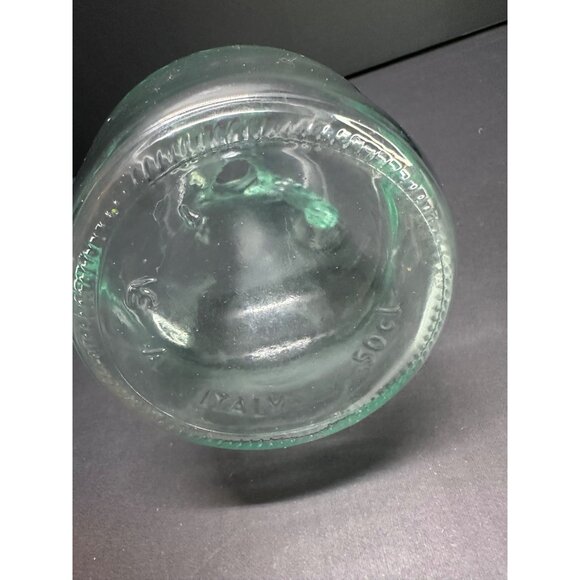 Vintage Vetreria Etrusca Decanter Bottle Glass Aqua Green 7.5'' Made in Italy - Picture 5 of 7